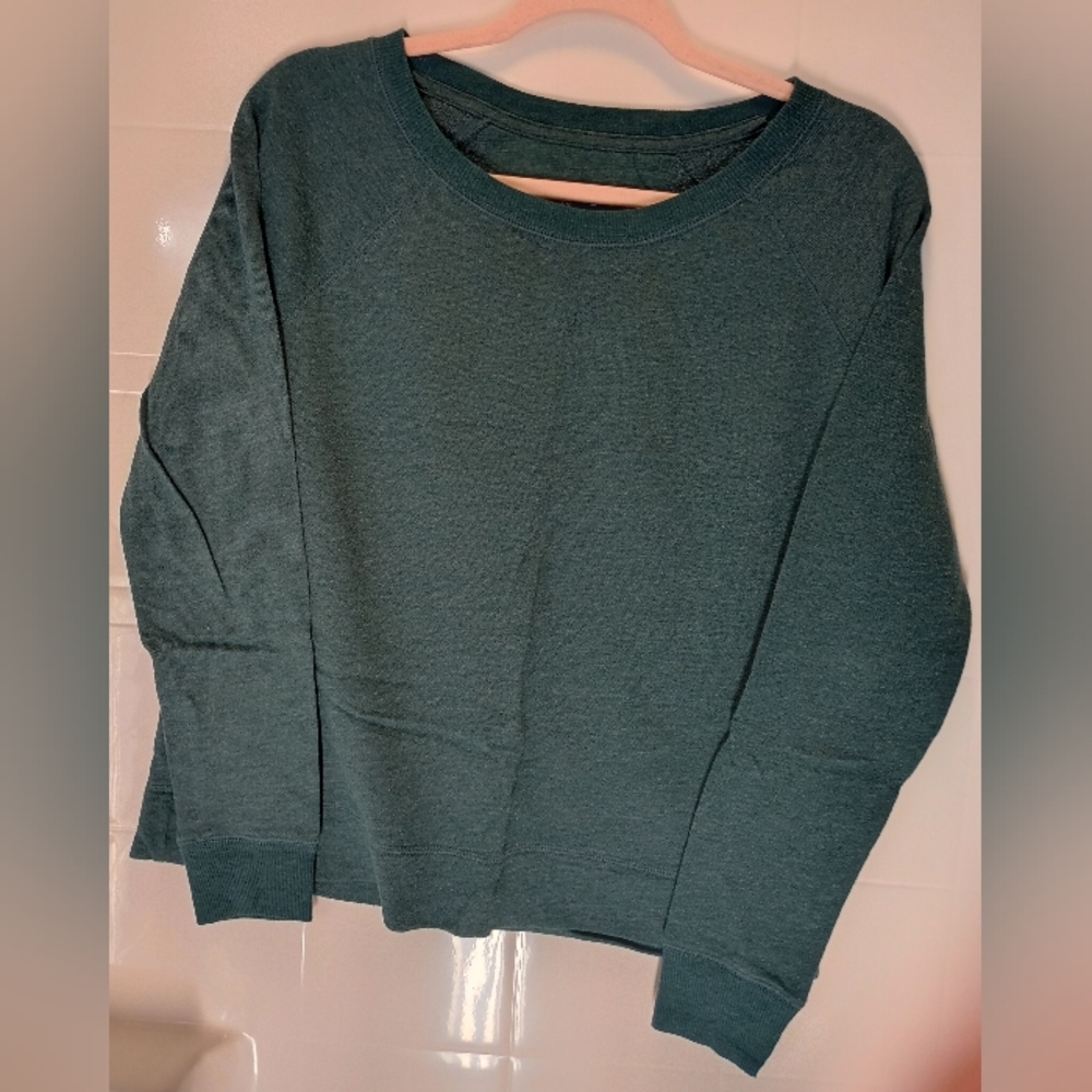 Merona Green Pullover Sweatshirt Large